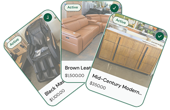 Picking a listing from the catalog to turn into a social post